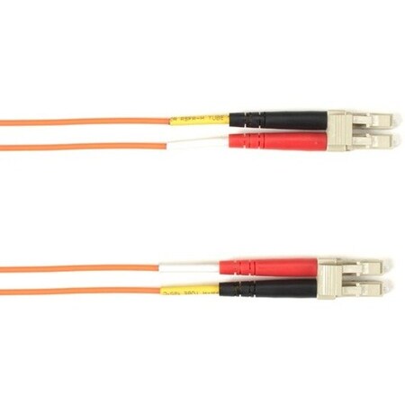 Black Box Om4 50-Micron Multimode Fiber Optic Patch Cable - Ofnp Plenum, Lc-Lc,  FOCMPM4-001M-LCLC-OR